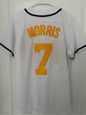 White and Gold 'Morris' #7 Men’s Jersey